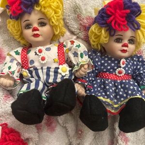 Vintage twin dolls